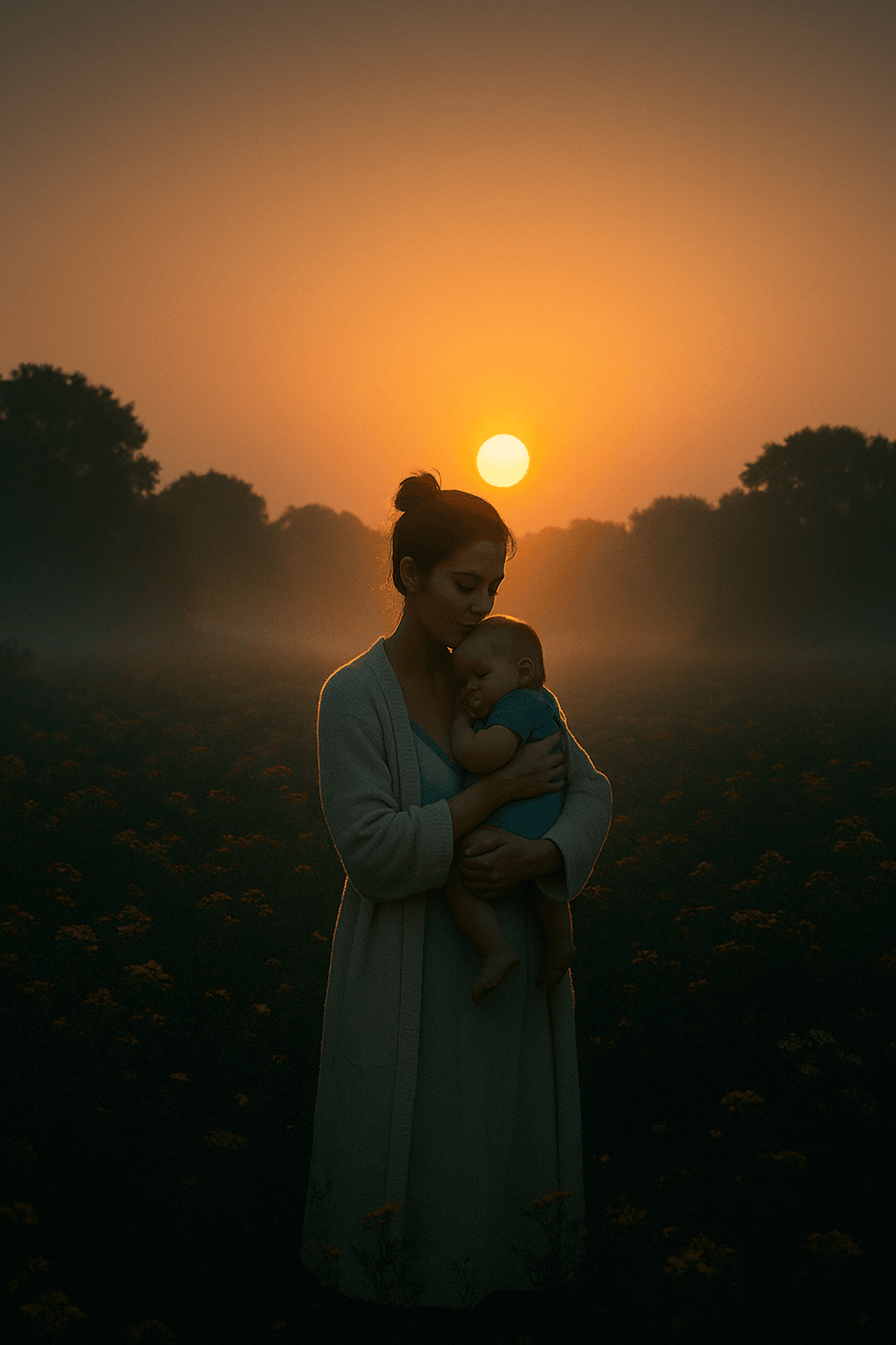 Abstract background image with dark colorful gradients